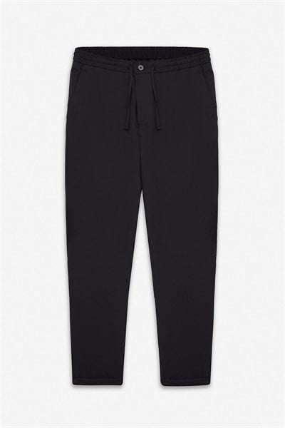 Siyah Slim Düz Jogger Pantolon