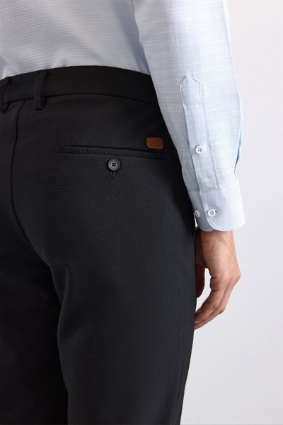 Siyah Slim Düz Jogger Pantolon