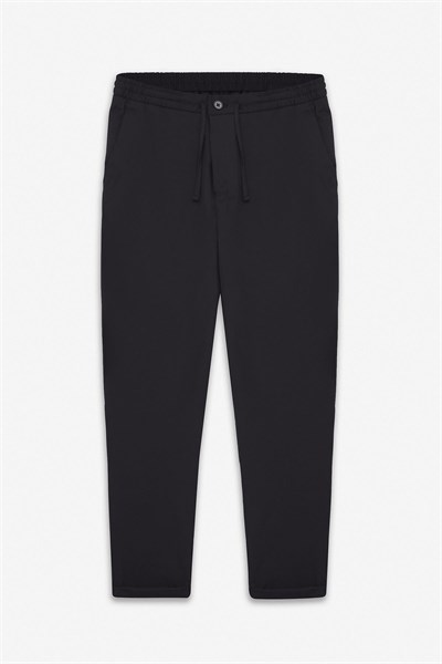 Siyah Slim Düz Jogger Pantolon
