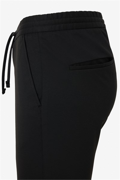 Siyah Slim Düz Jogger Pantolon