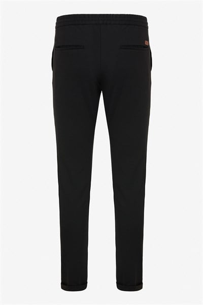 Siyah Slim Düz Jogger Pantolon