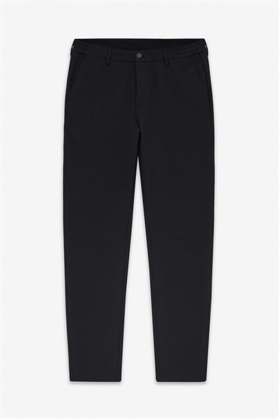 Siyah Slim Düz Jogger Pantolon