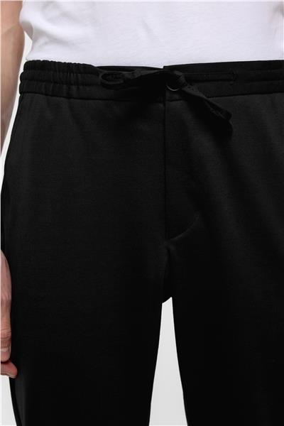 Siyah Slim Fit Düz Pantolon