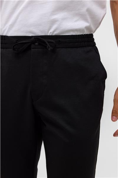 Siyah Slim Fit Jogger Pantolon