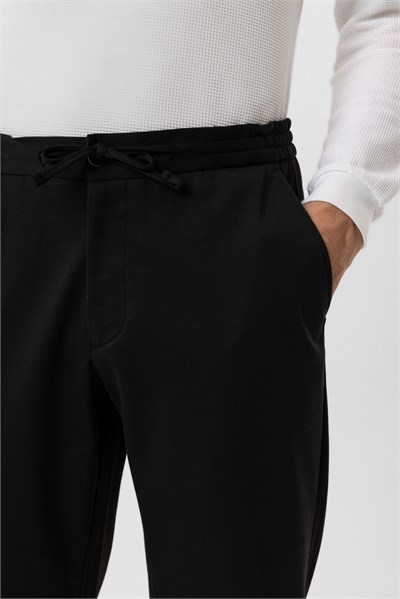 Siyah Slim Fit Jogger Pantolon