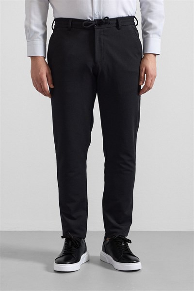 Siyah Slim Jogger Pantolon