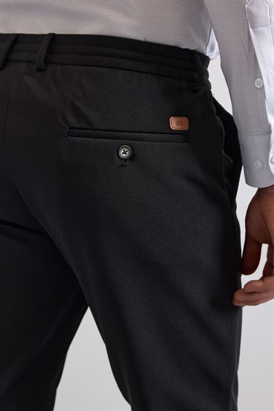 Siyah Slim Jogger Pantolon