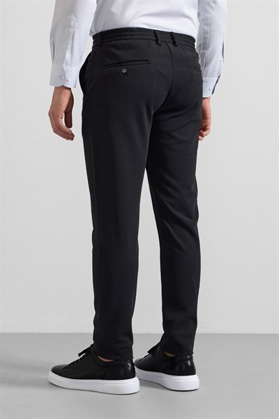 Siyah Slim Jogger Pantolon