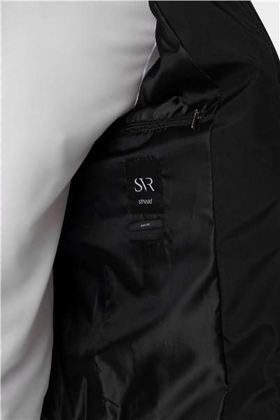 Siyah Slim Kapitone Mont