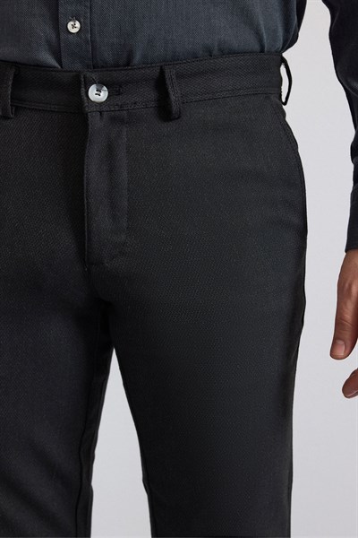 Siyah Slim Klasik Pantolon