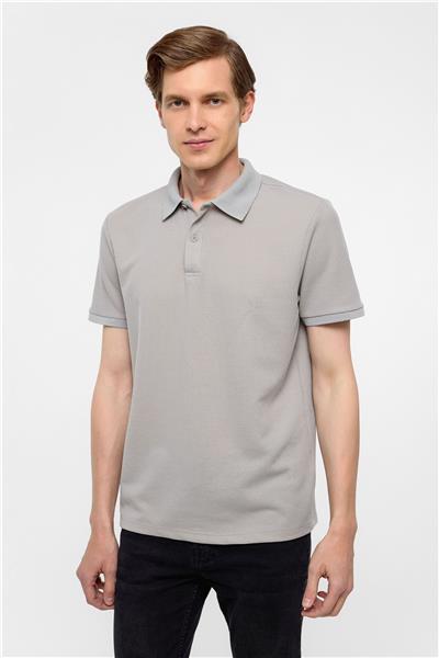 Taş Regular Armürlü Polo Yaka Tişört