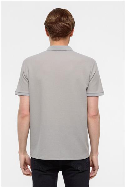 Taş Regular Armürlü Polo Yaka Tişört