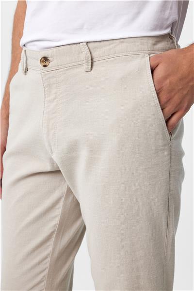 Taş Slim Fit Armürlü Kanvas Pantolon