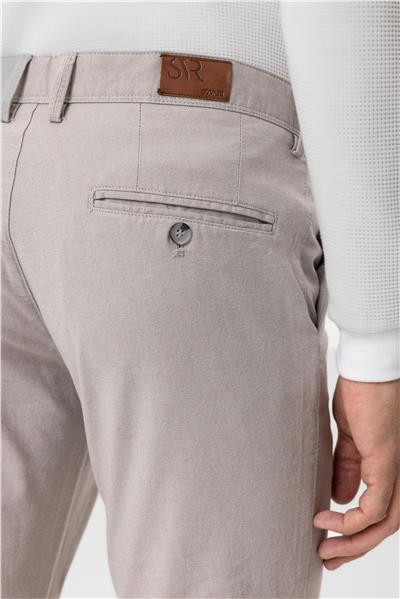 Taş Slim Fit Armürlü Kanvas Pantolon