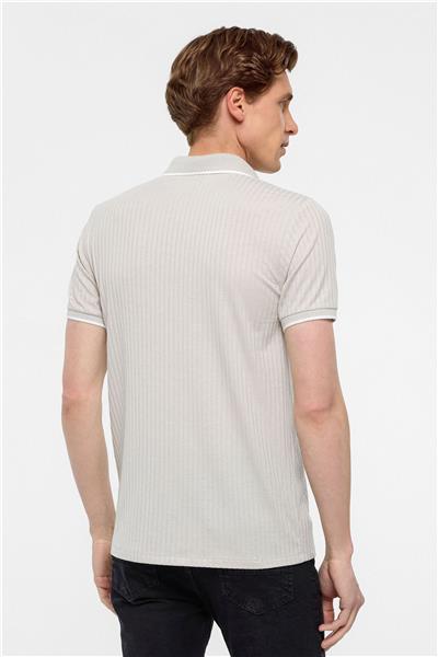 Taş Slim Fitilli Polo Yaka Tişört