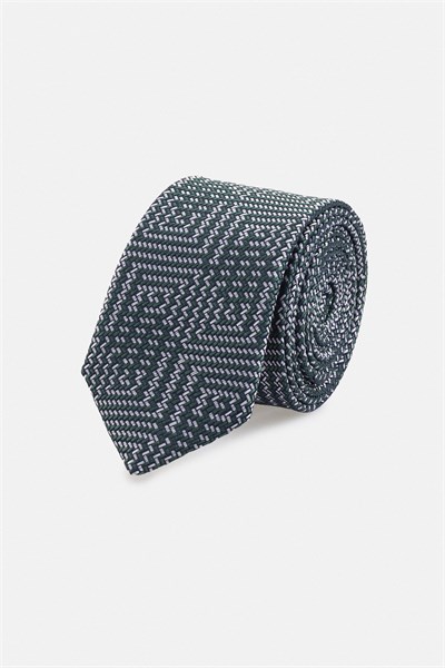 Yeşil Baskılı Kravat