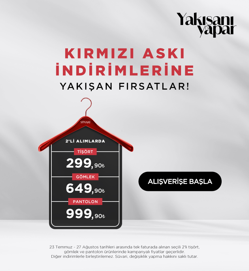 Kırmızı Askı İndirimlerinde Yakışan Fırsatlar!