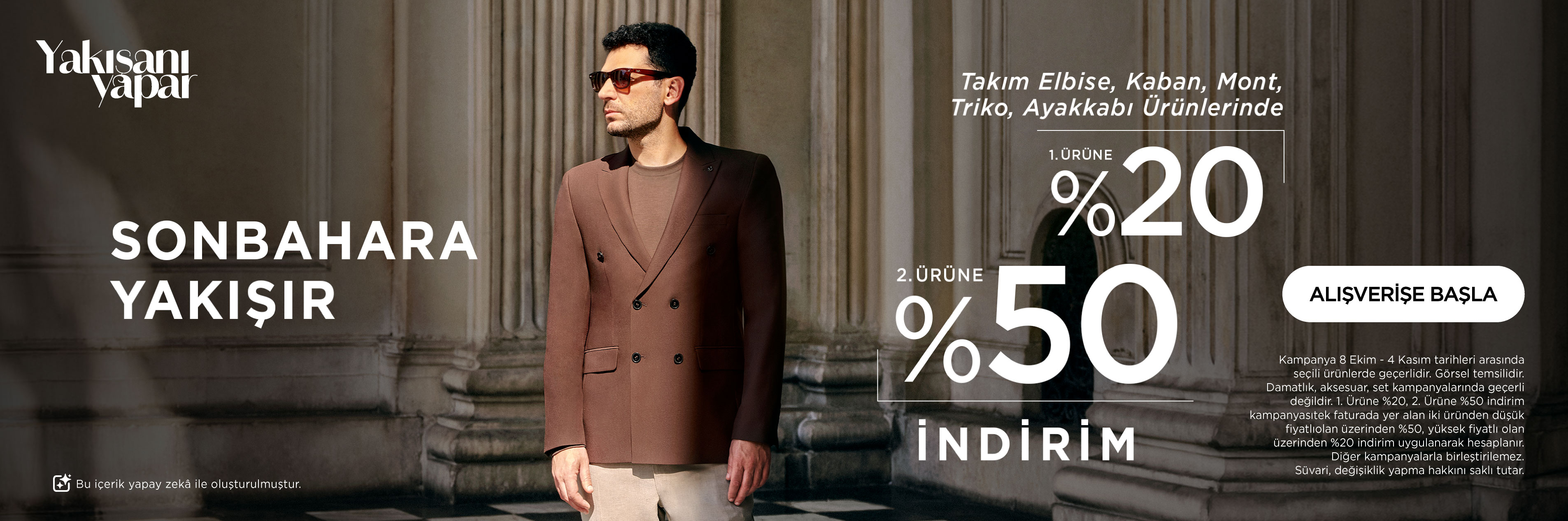 Seçili Ürünlerde 1. Ürün %20 | 2. Ürün %50 İndirimli!