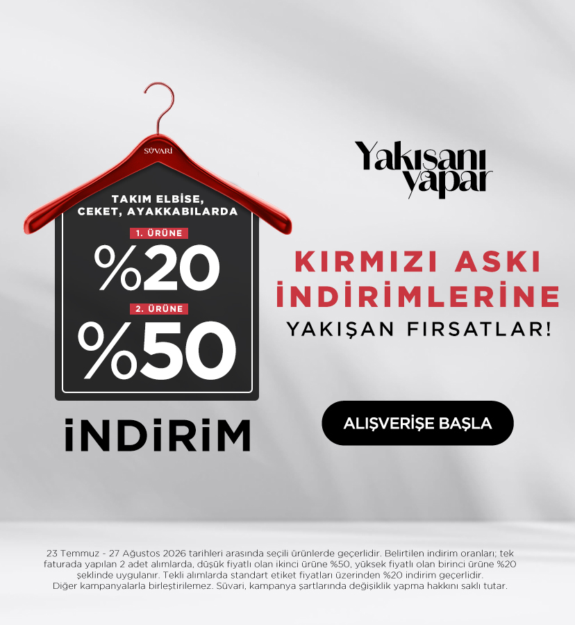 Seçili Ürünlerde 1. Ürün %20 | 2. Ürün %50 İndirimli!