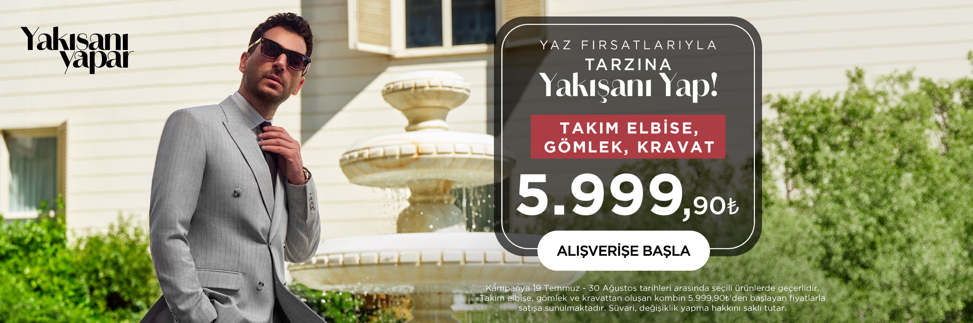 Takım Elbise + Gömlek + Kravat 5999TL