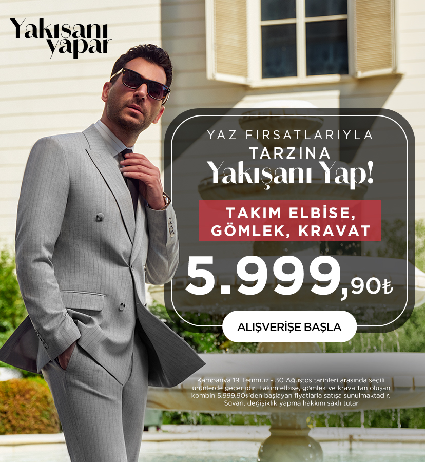 Takım Elbise + Gömlek + Kravat 5999TL