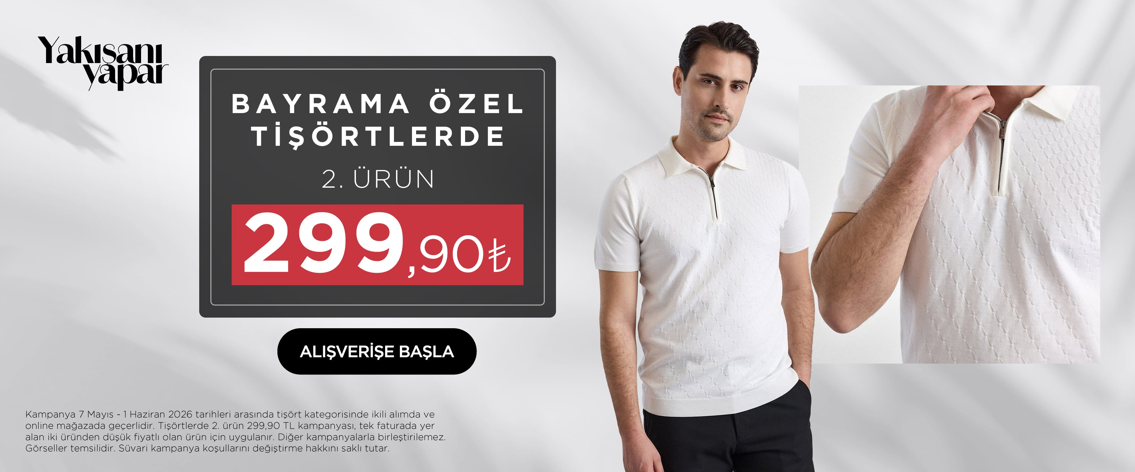 Tişörtlerde 2. Ürün 299,90TL