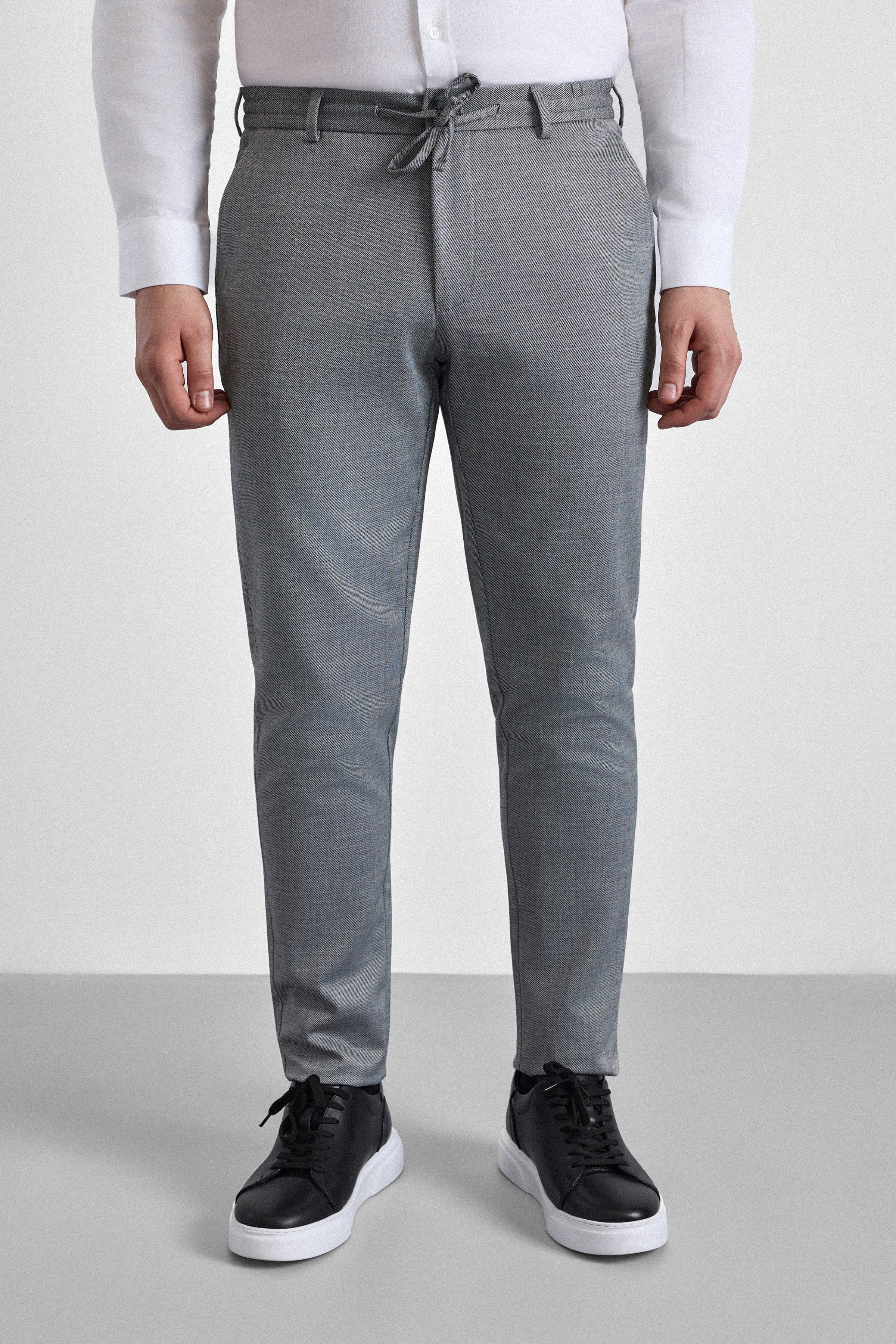 Siyah Slim Düz Jogger Pantolon