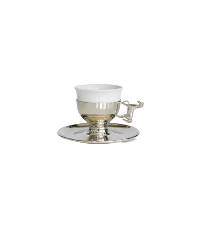 Gümüş Atlı Kahve Fincanı