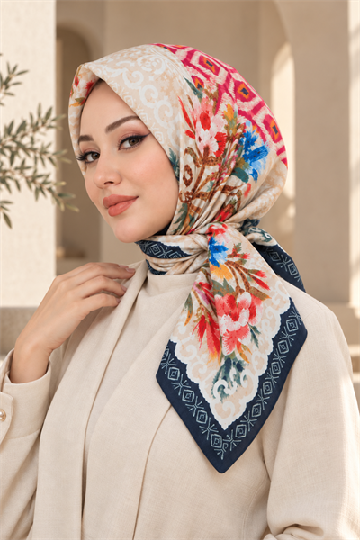 Desenli Soft Eşarp - 038