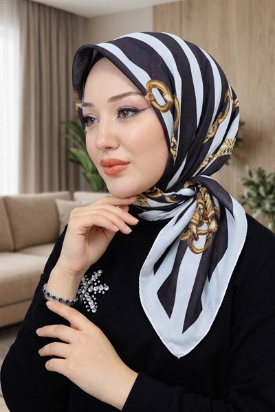 Desenli Soft Eşarp - 038