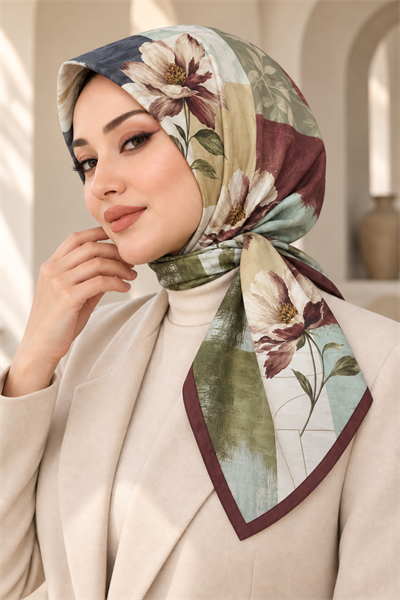 Desenli Soft Eşarp - 102