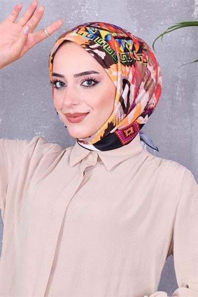 Desenli Soft Pamuk Eşarp