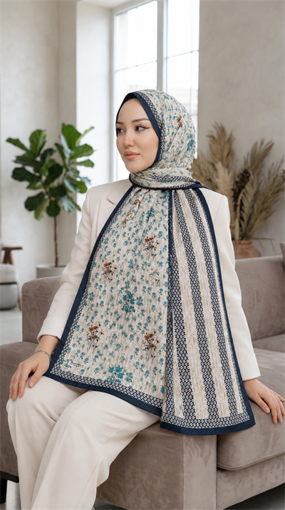 Desenli Soft Şal - 008