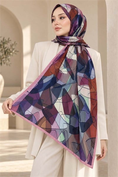 Desenli Soft Şal - 024