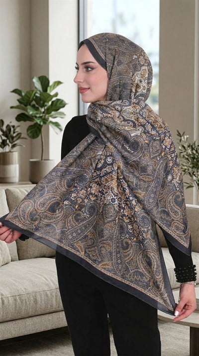 Desenli Soft Şal - 082