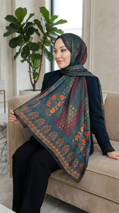 Desenli Soft Şal - 085