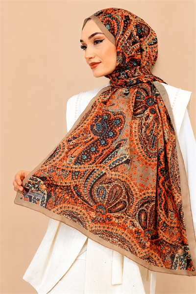 Desenli Soft Şal - 103