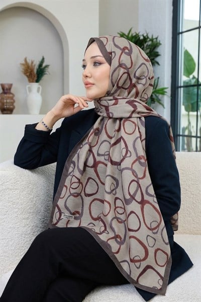 Desenli Soft Şal - 116