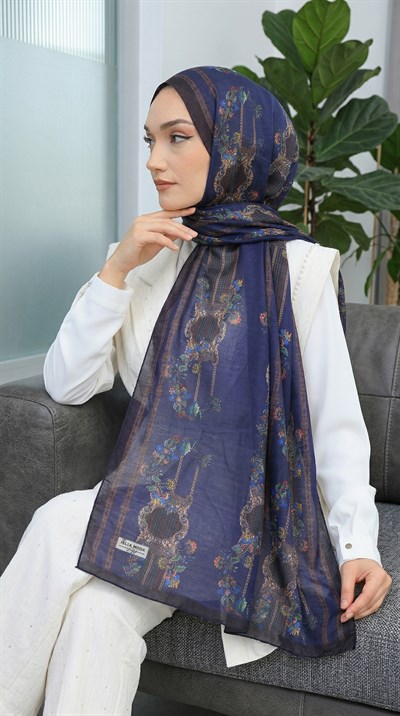Desenli Soft Şal - 128