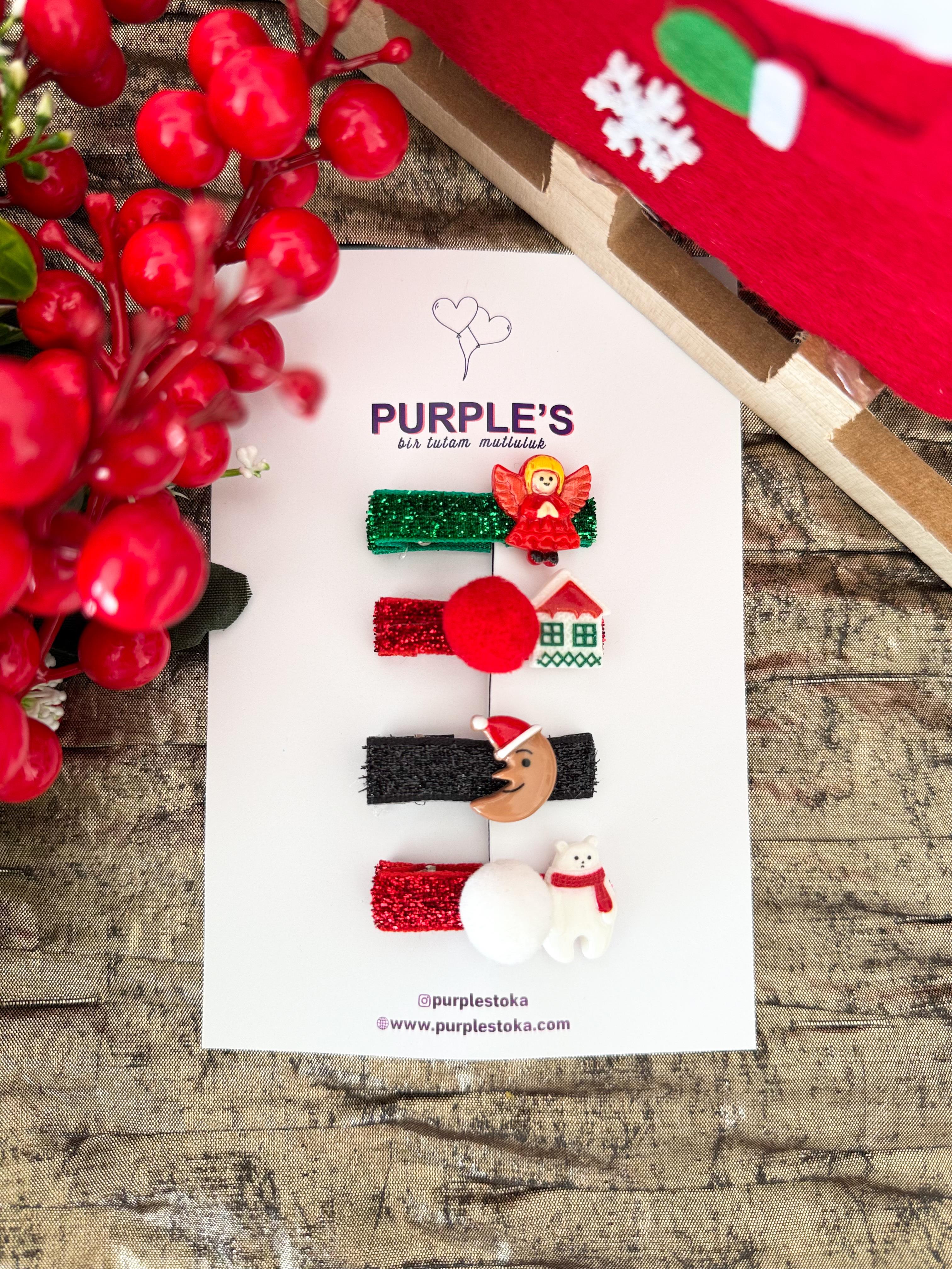 4'lü Yılbaşı Pens Toka Seti 