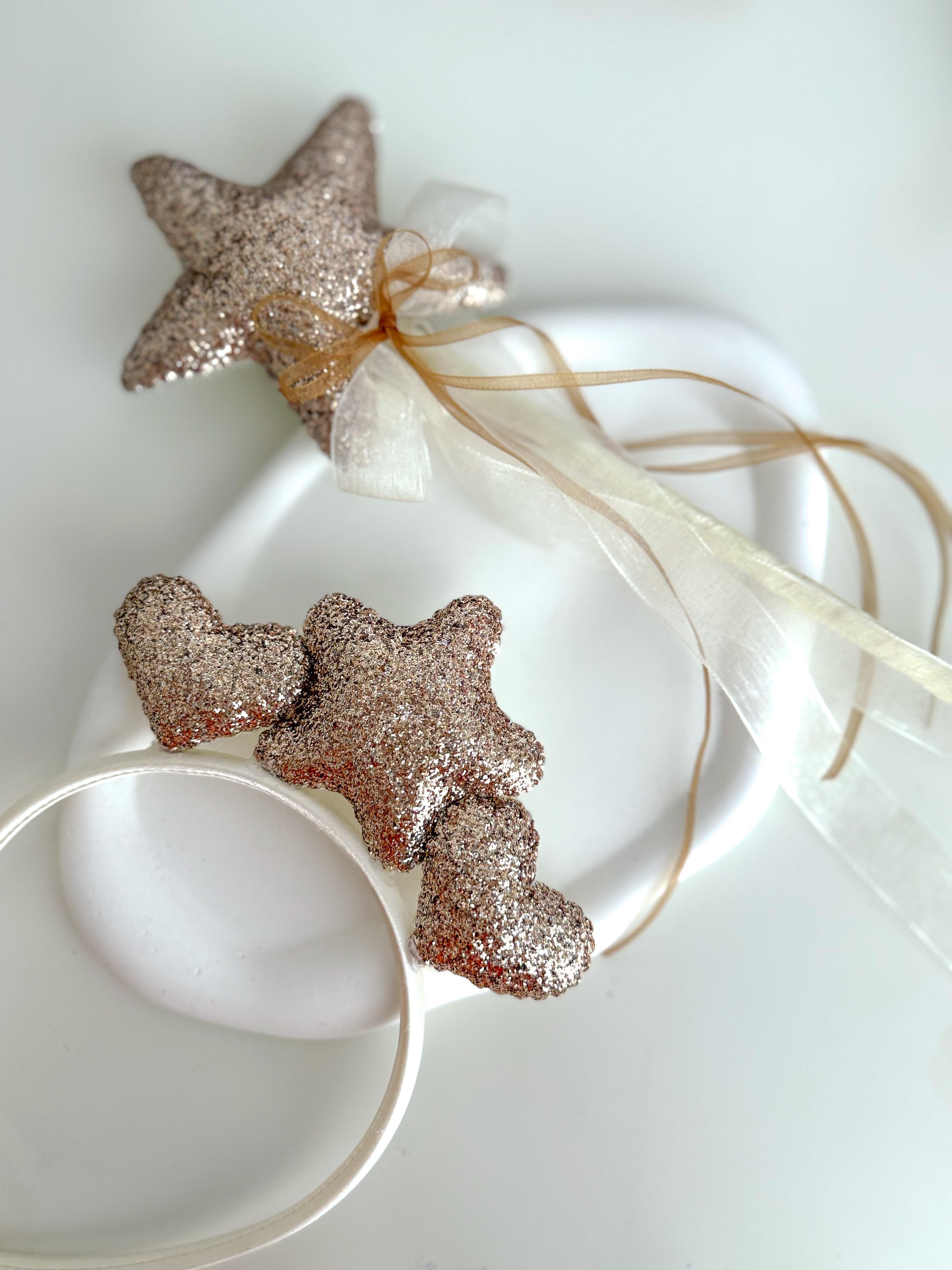 Glitter Birthday Crown Wand Set 