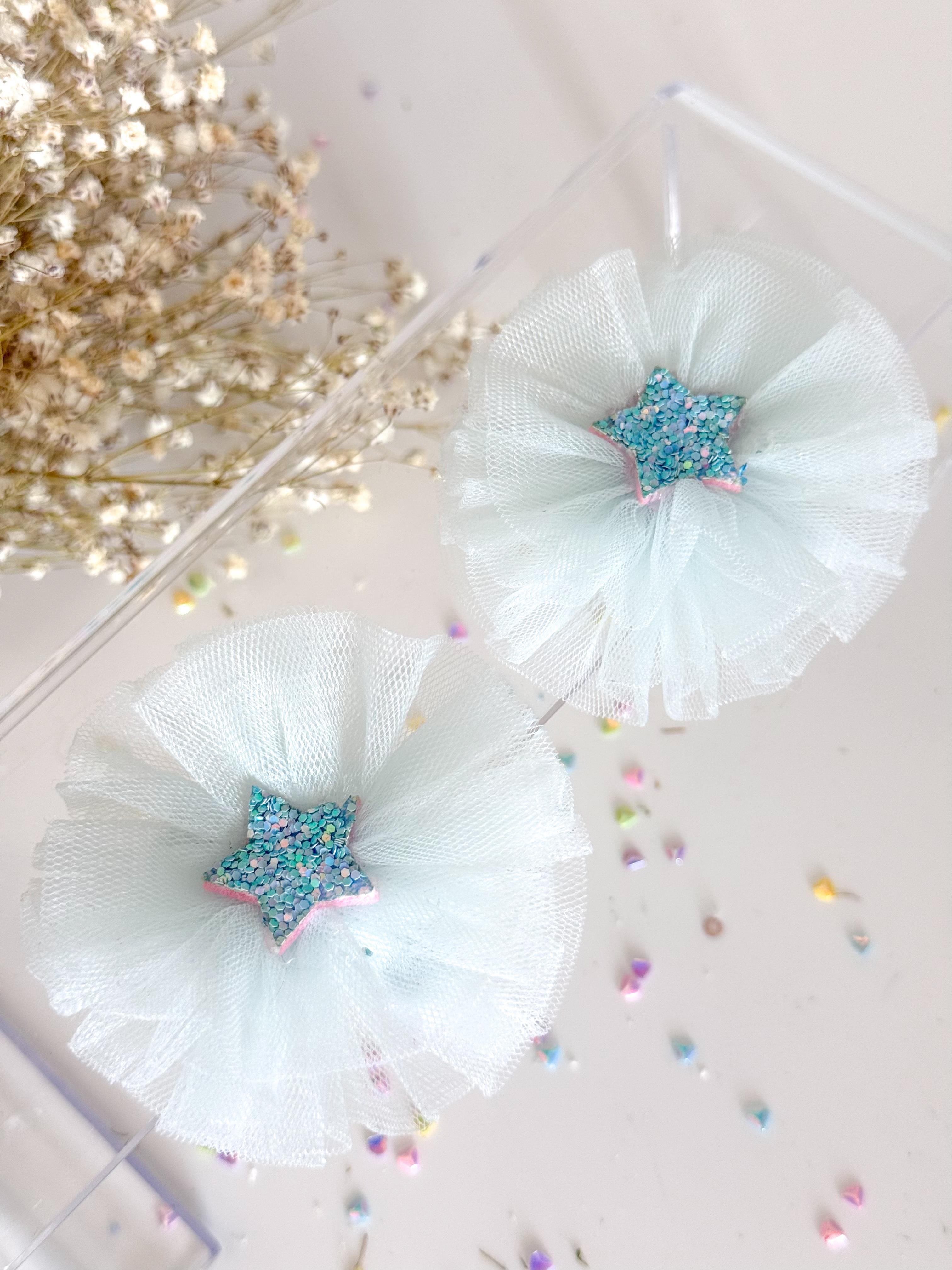 Glitter Yıldız Detaylı 2'li Clips