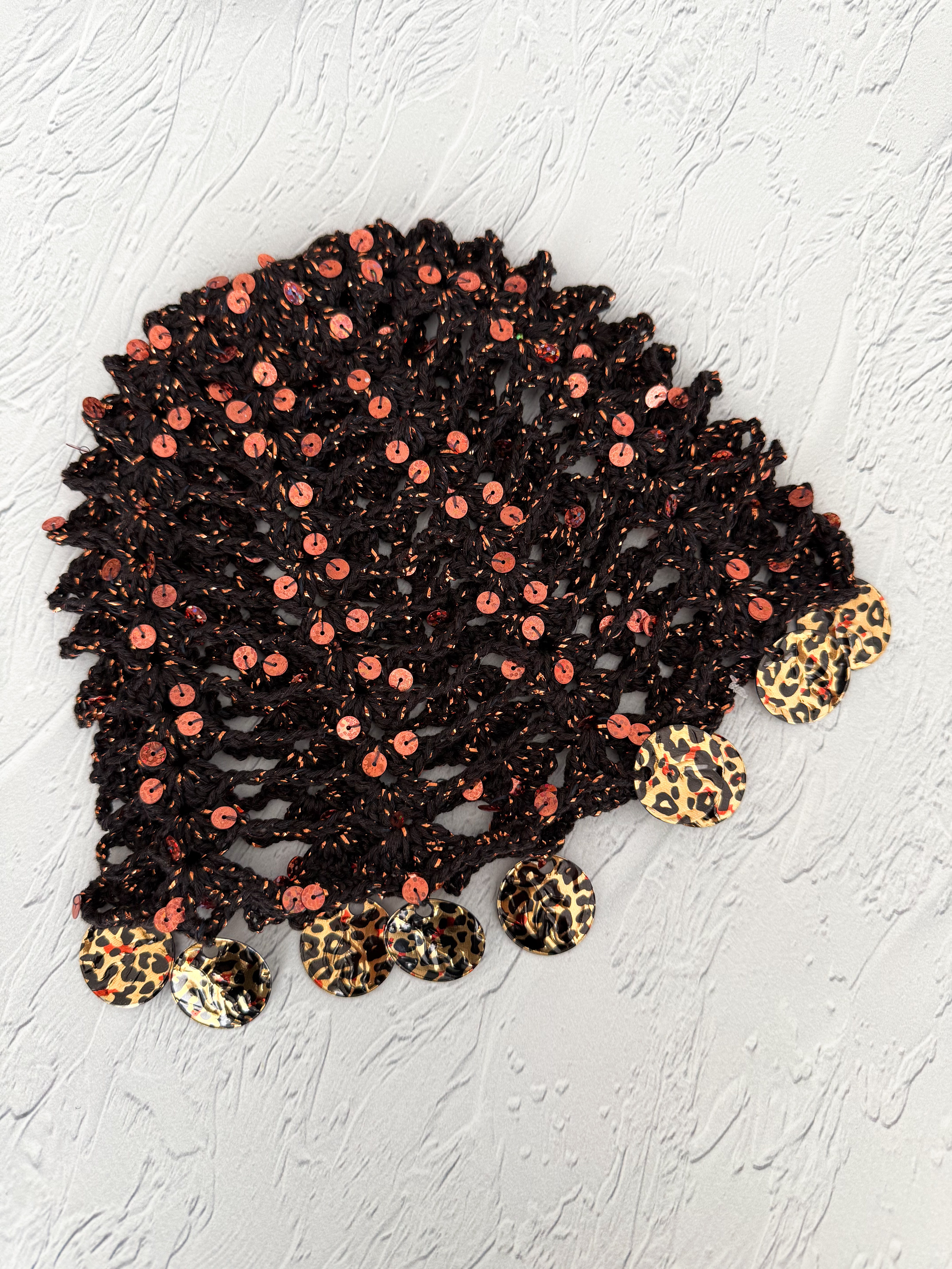 Leopar Pul Detaylı Pullu Bere 