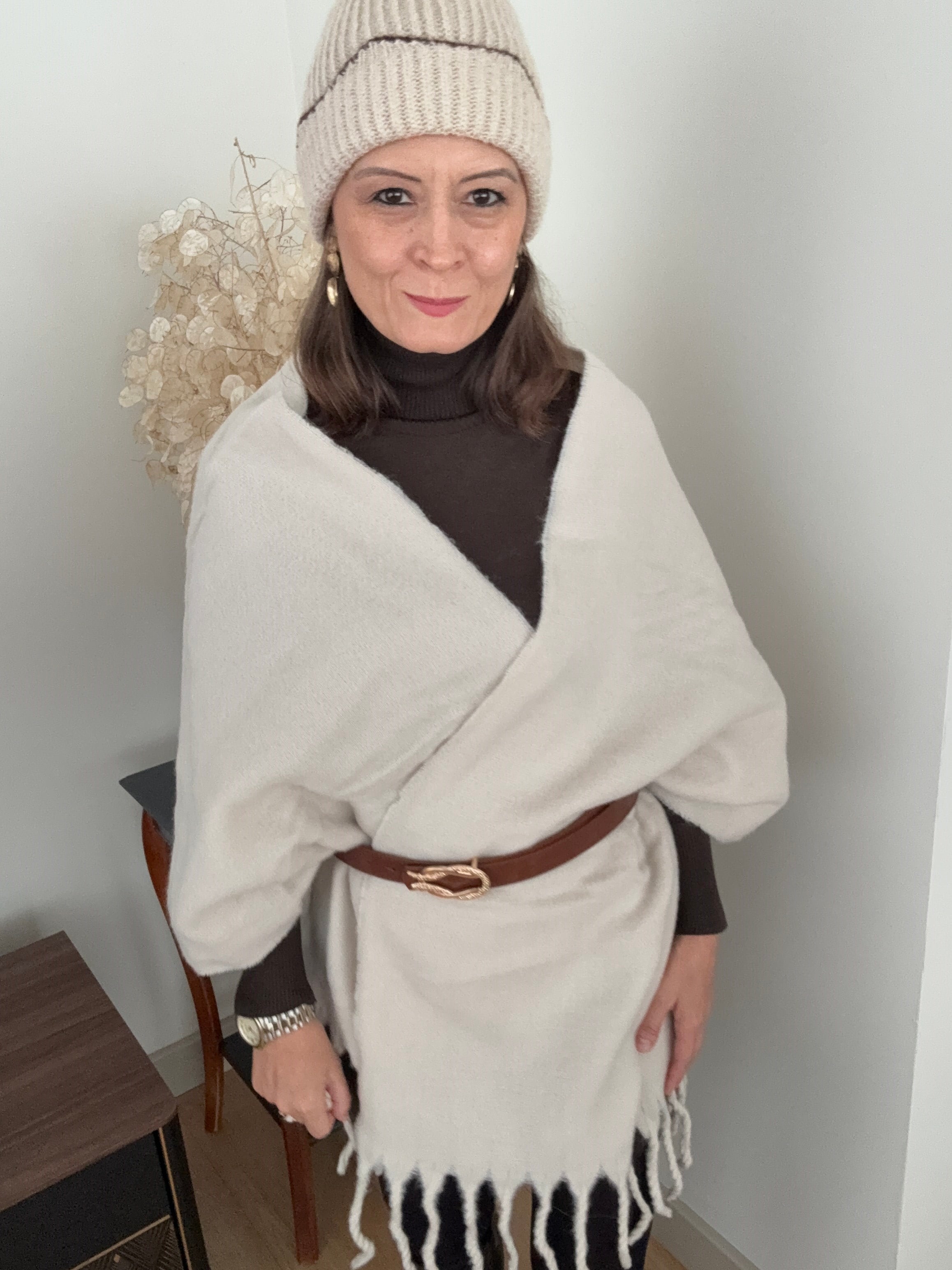 Yumuşak Dokulu Makarna Model Şal 50x190 cm 