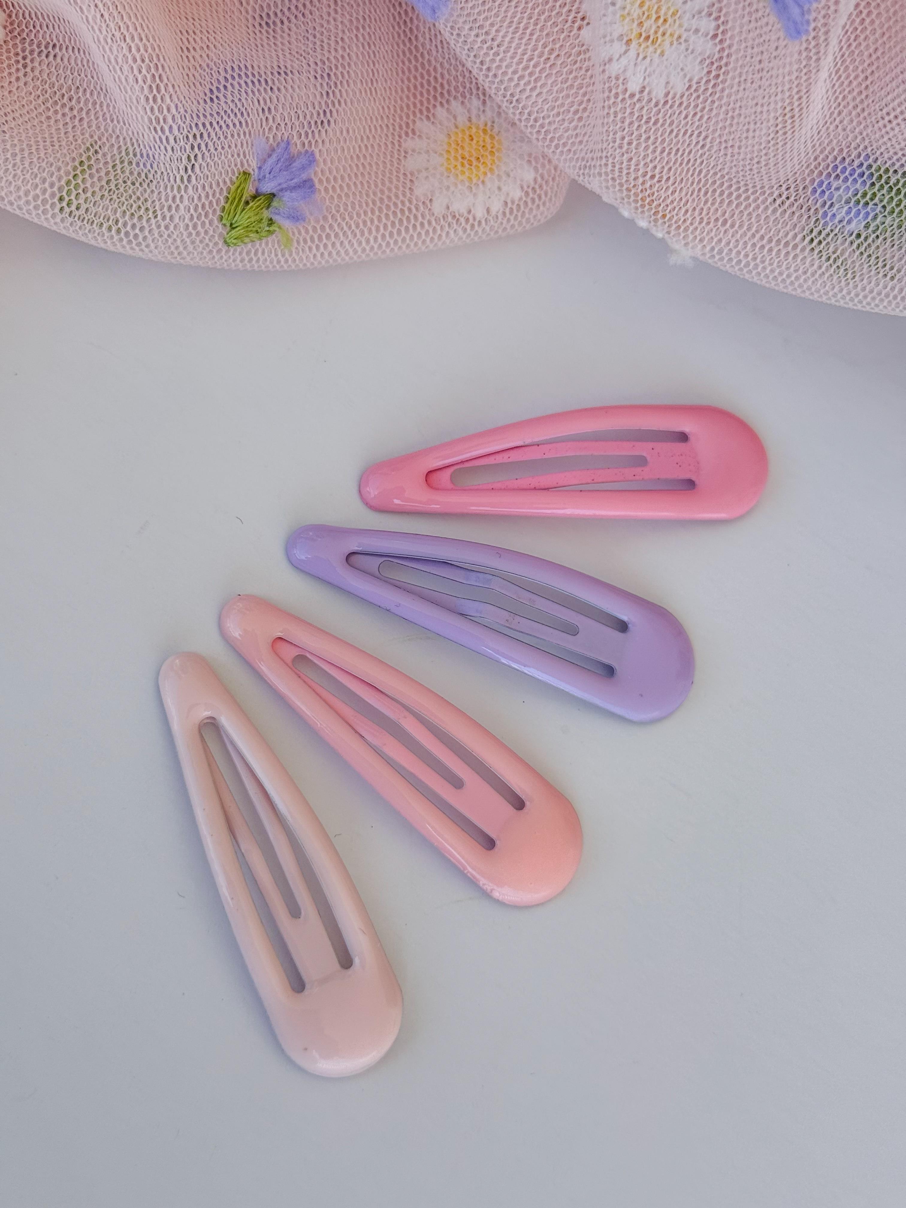 4'lü Pastel Renk Çıt Çıt Toka 