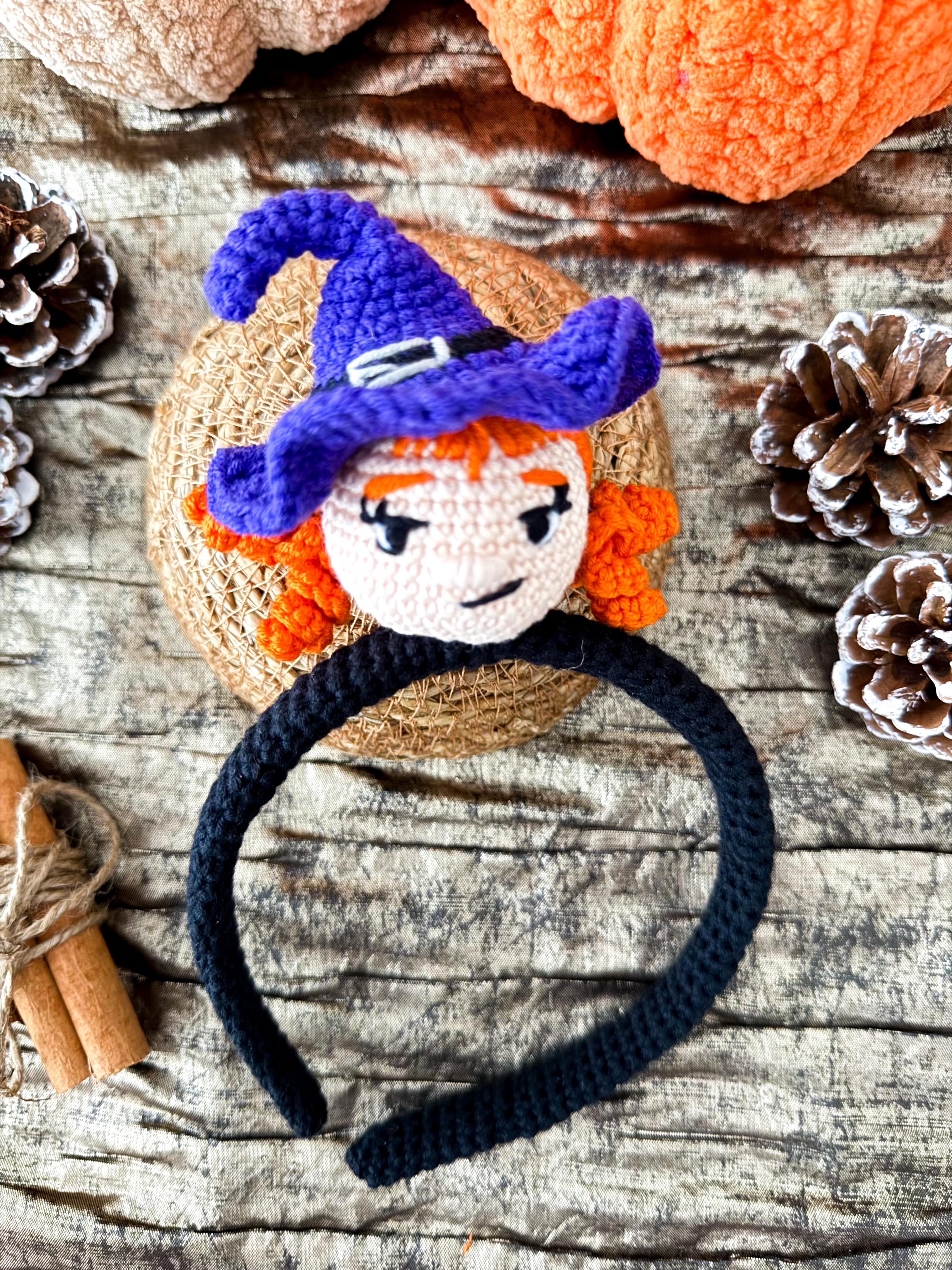 Halloween Taç Turuncu Saçlı Kız 