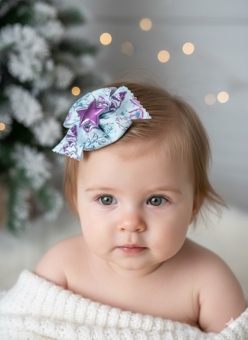 Winter  Gnome Hair Bows