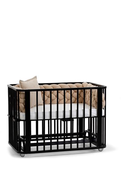 Siyah Ahşap 6 in 1 Beşik Takım - 70x110