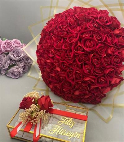 101 GÜL BUKETİ KIRMIZI