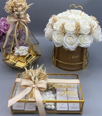 Söz Nişan Çiçeği İsteme Çiçeği Kutulu